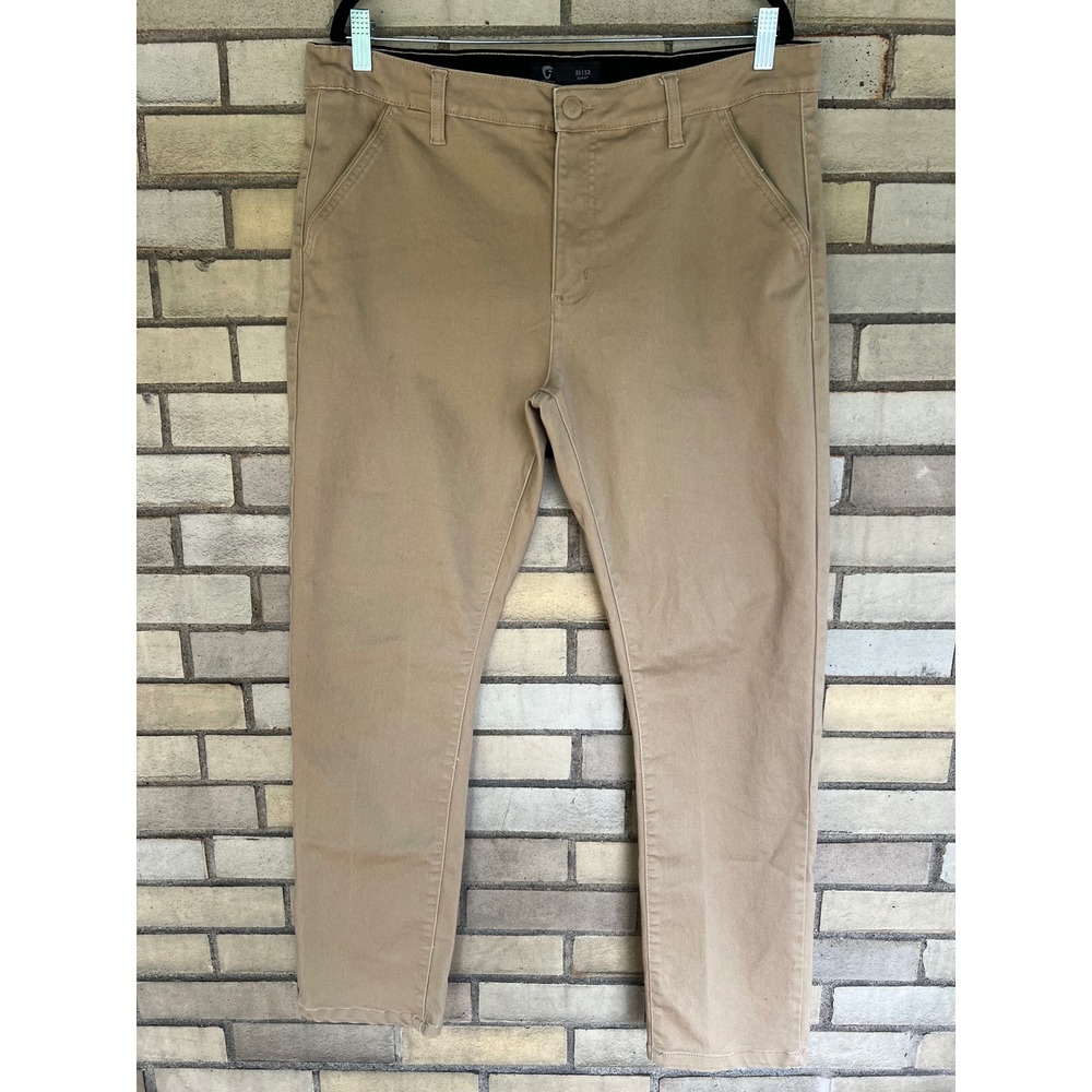 Fried Denim Mens Tan Slim Fit Chino Pants Size 38x32 Stretch Khaki
